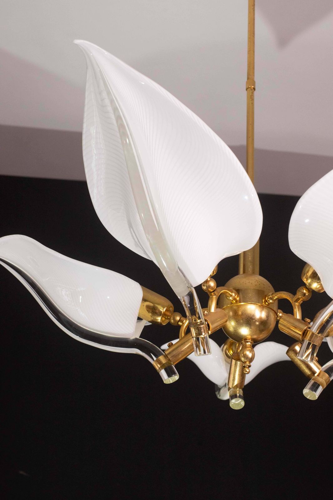 Lighting Elegant Chandelier Franco Luce For Seguso, Murano Glass, 1970s photo