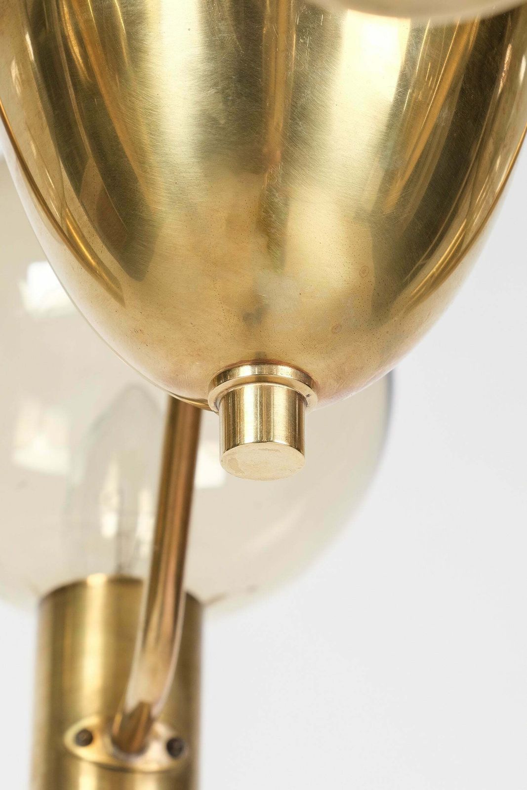 Hans Agne Jakobsson, Chandelier "T372/6", Ellysett Markaryd, Sweden, 60s photo vintage