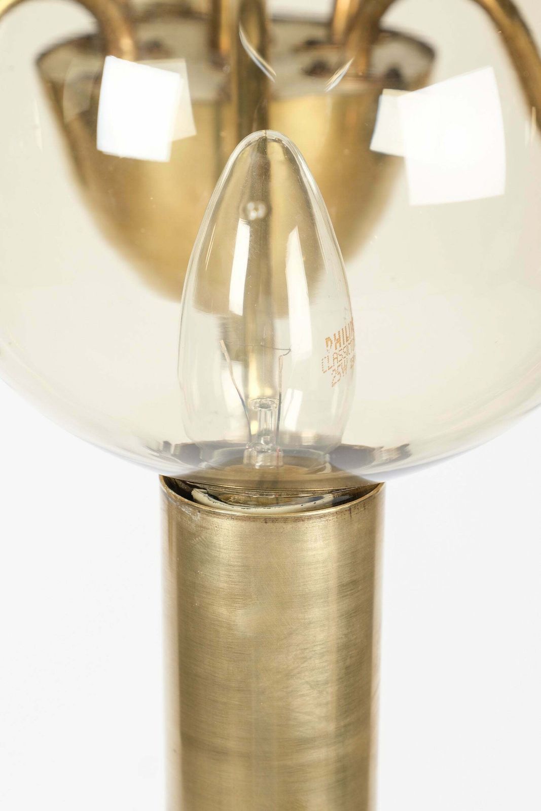 Lighting Hans Agne Jakobsson, Chandelier "T372/6", Ellysett Markaryd, Sweden, 60s photo