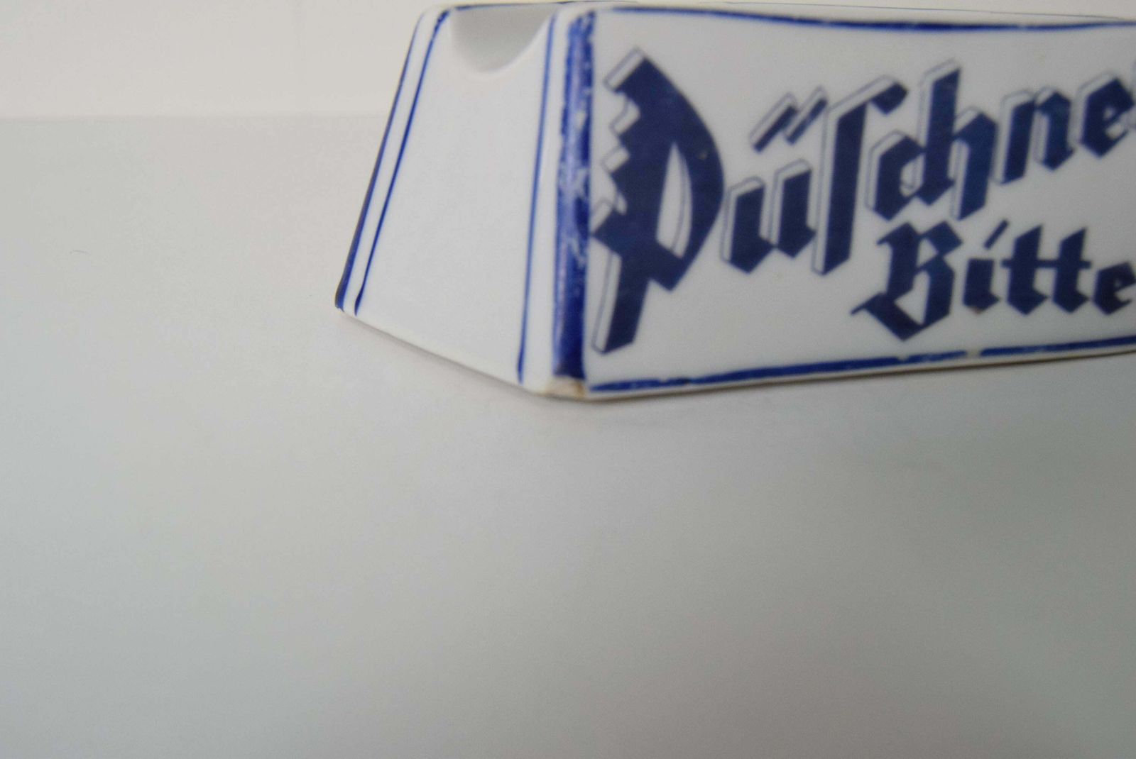 photo for sale Art Deco Porcelain Advertising Ashtray Püschner Bitter, 1920's.