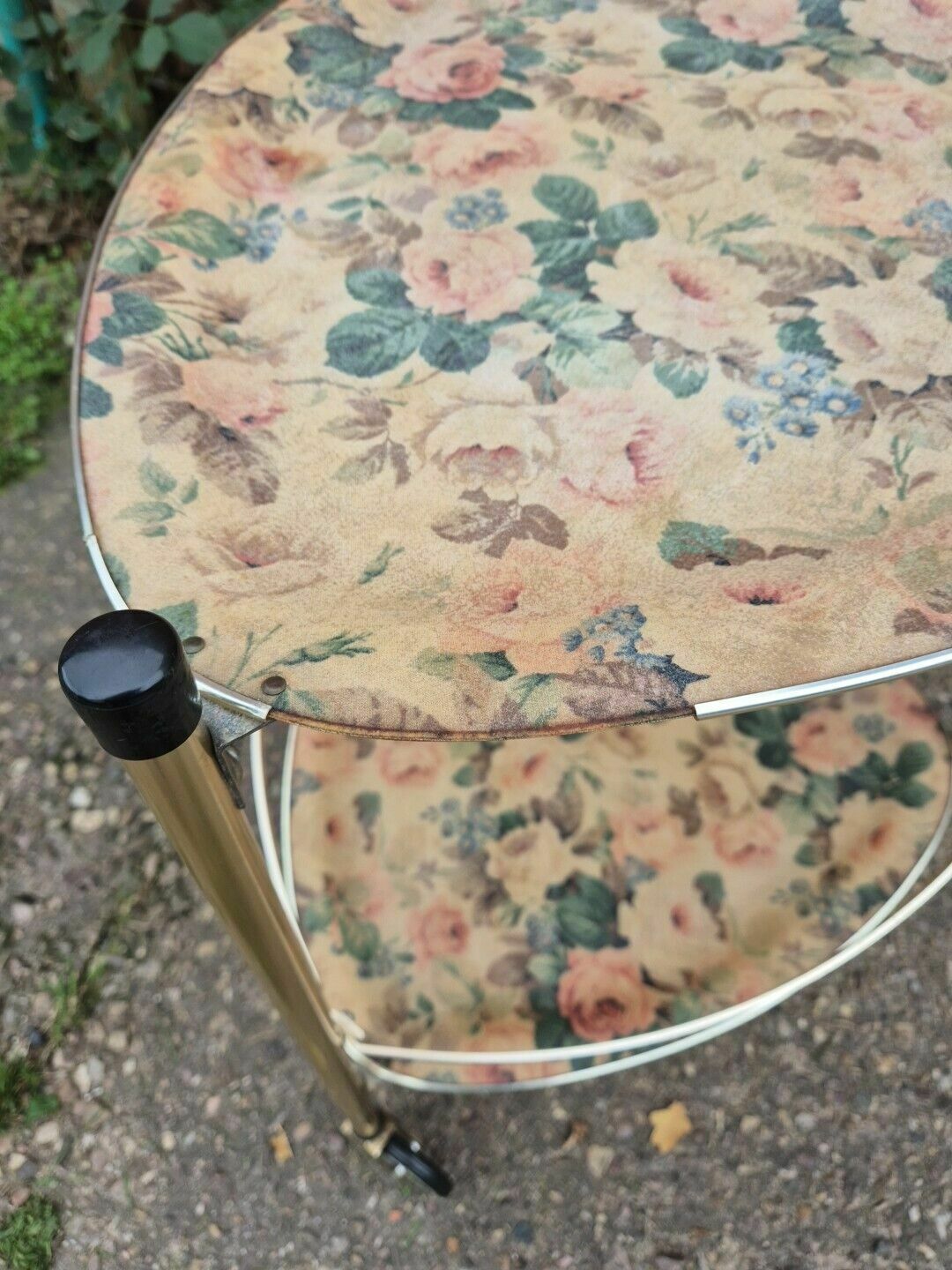photo furniture Glos Arnold Designs, A Mid 20th Century, Vintage Fibreglass Twin Shelved Trolley