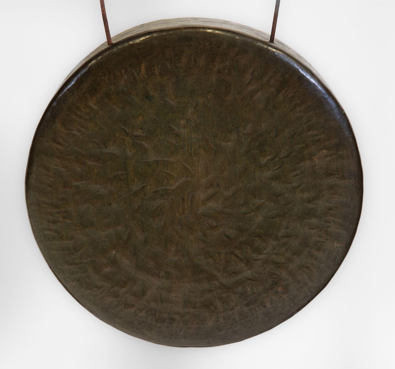 19th Century Oak Floor Standing Dinner Gong & Striker 1870 photo 1240.0