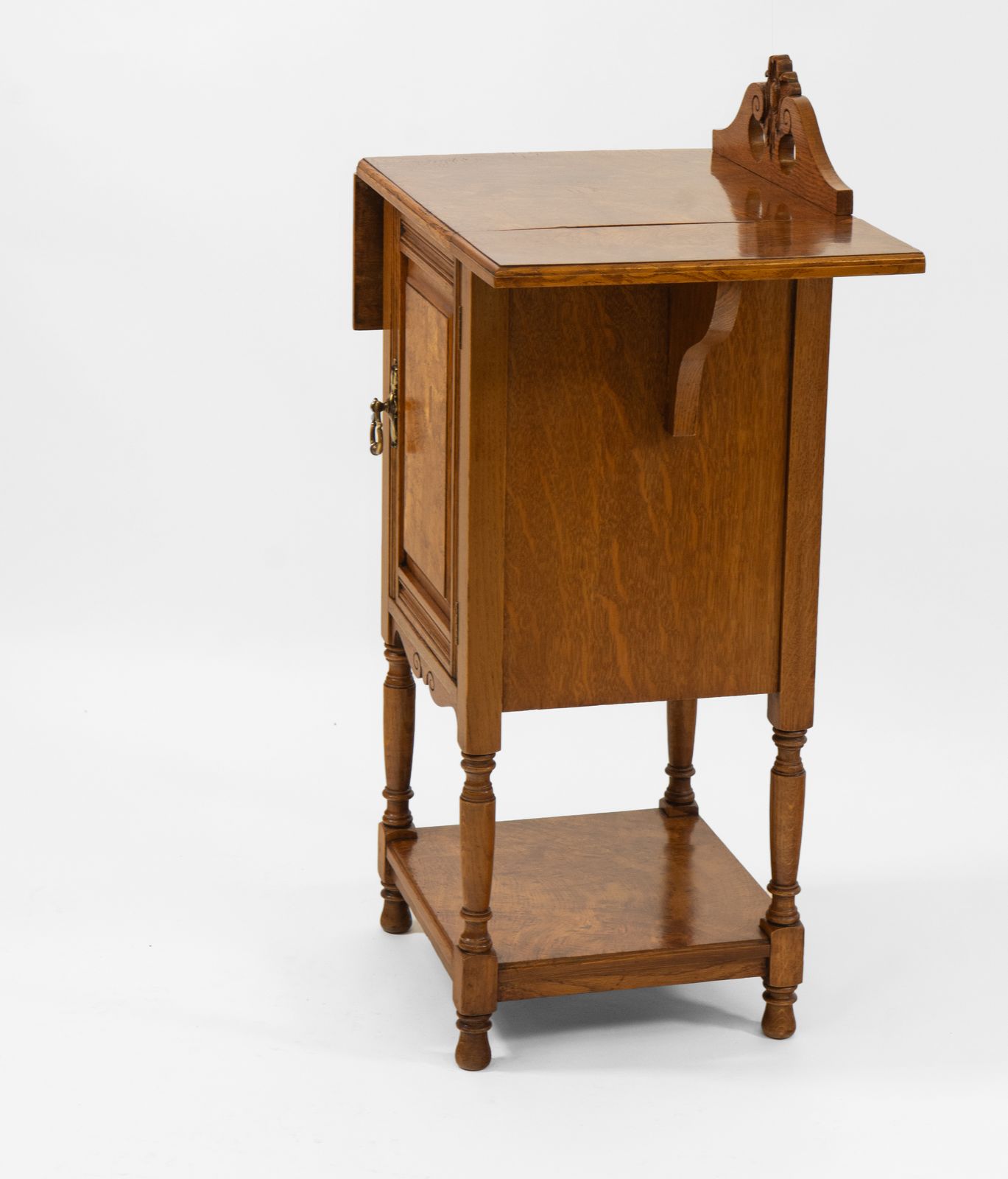 Late Victorian / Edwardian Golden Burr Oak Cabinet photo buy