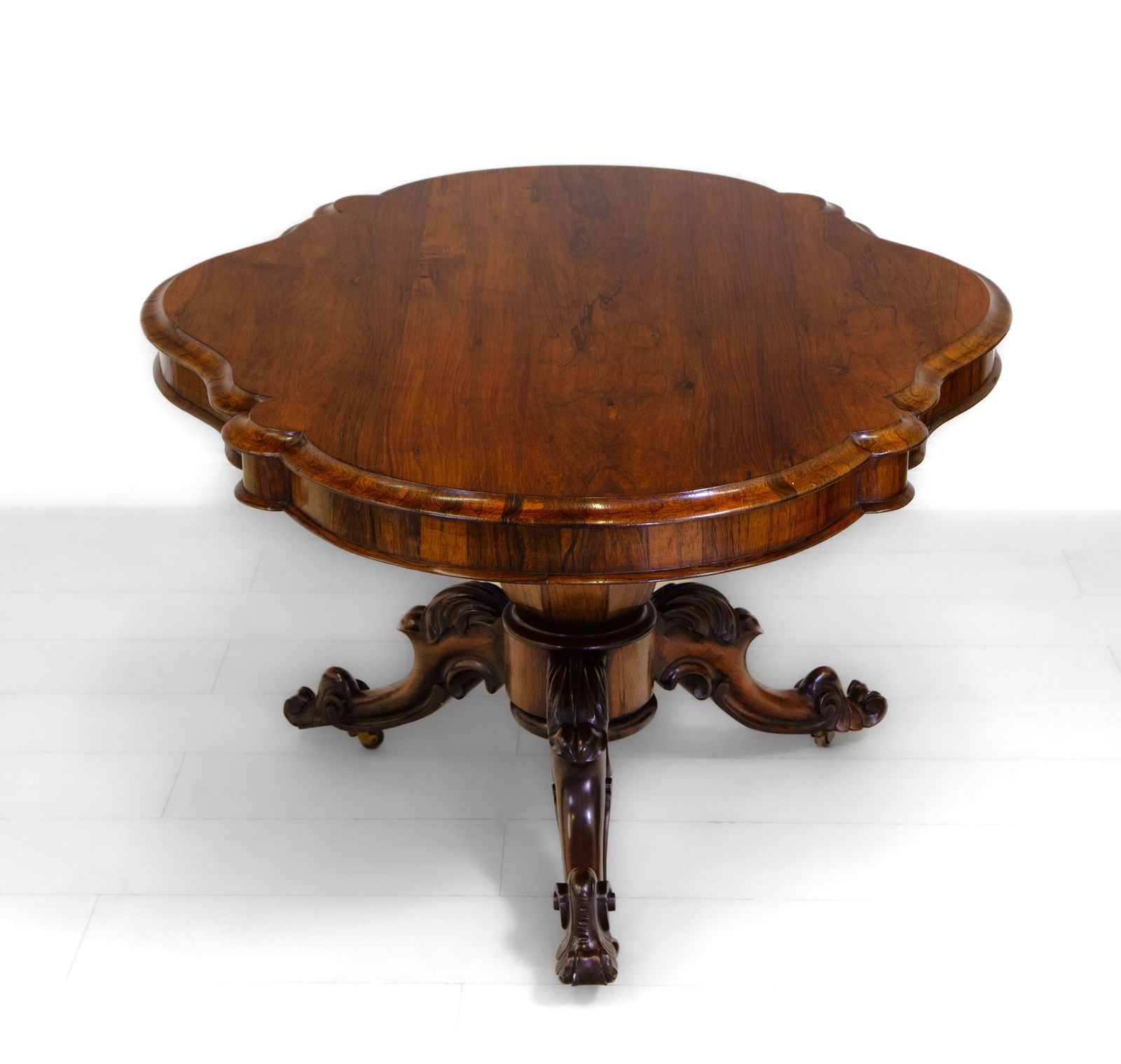 Victorian Rosewood Breakfast Centre Tilt Top Table 1860s photo furniture