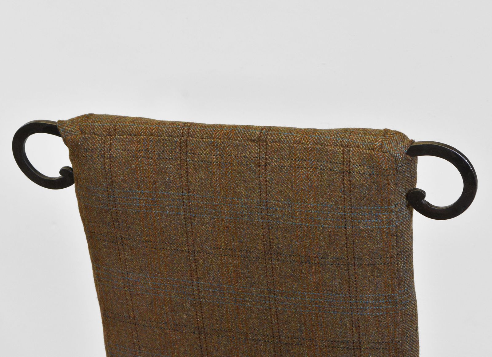 Unusual 19th Century Steel & Tweed Side Chair photo 1295.0