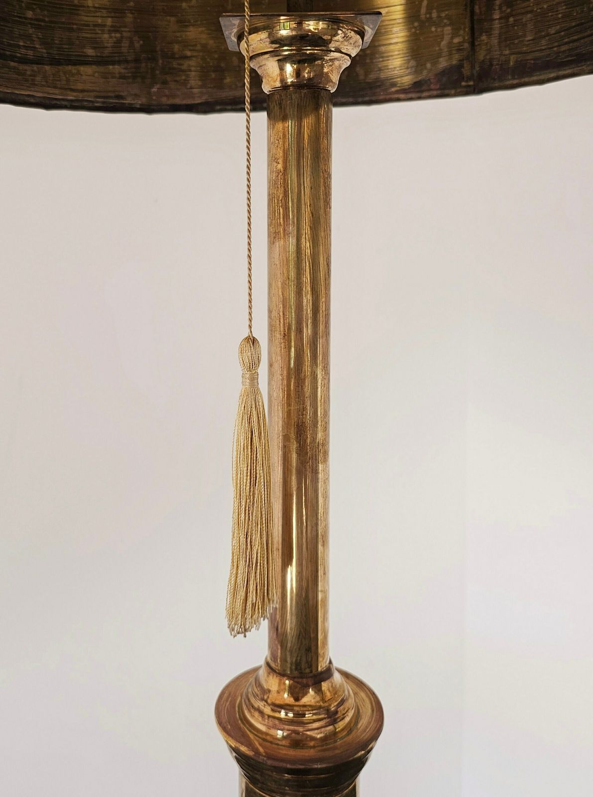 photo furniture 1 Out Of 2 Huge And Chic Mid Century Modern Bronze Table Lamps With Brass Shades Attr. To Maison Charles // Made In France In 1960s