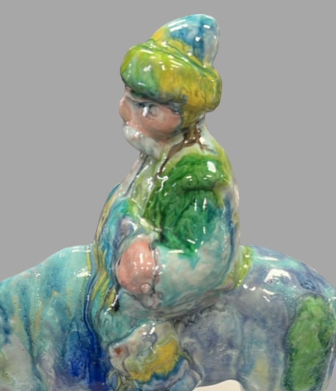 Rare Early Obican Studio Pottery Sculpture, Signed & Dated 1951 photo for sale