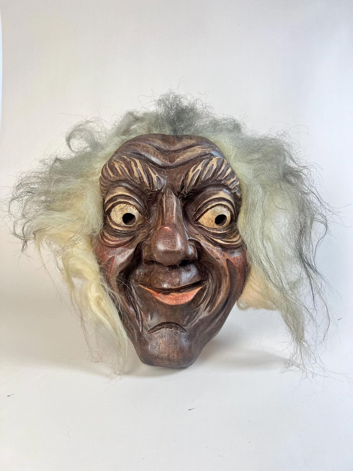 Vintage Swiss Wall Mask, Traditional Fasnacht Mask, Original Adelboden Mask, Traditional Wall Mask photo furniture