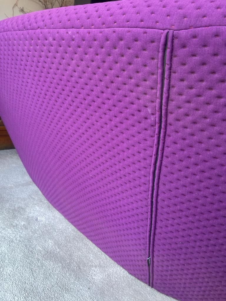 950.0 Ligne Roset By Erwan & Ronan Bouroullec Ploum High Back Purple 3 Seater Sofa photo