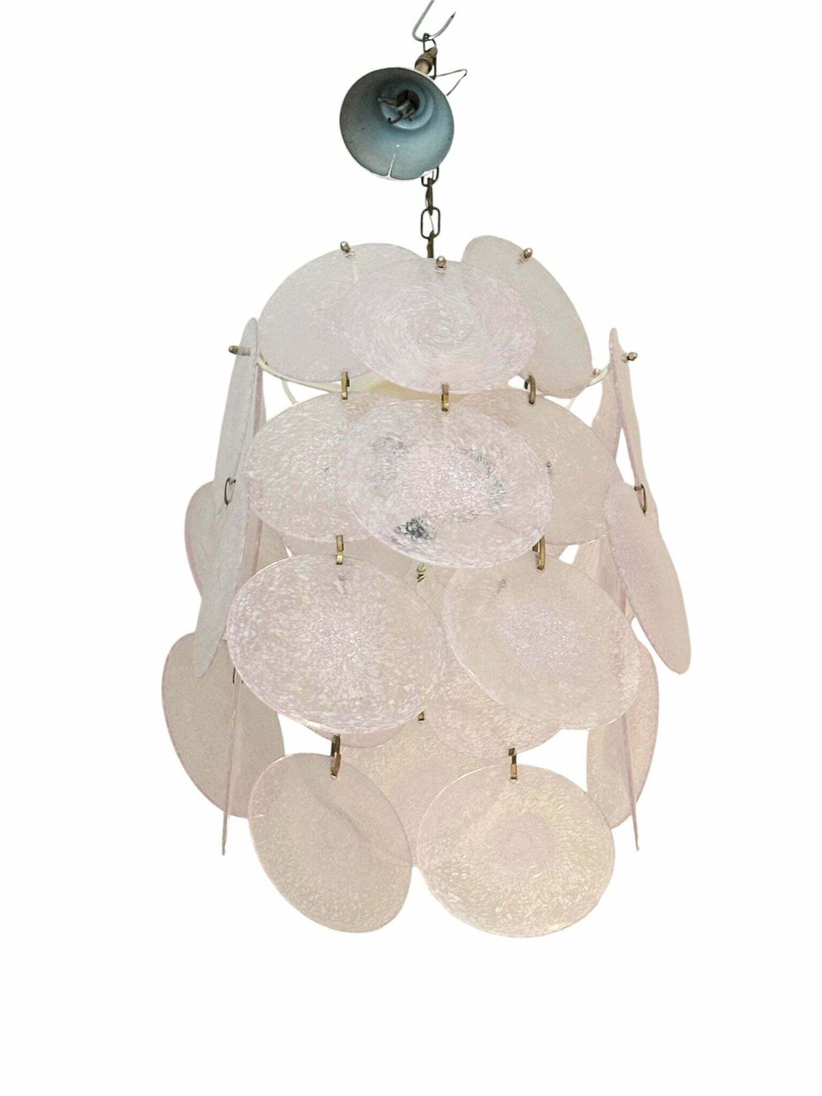 Murano Glass Chandelier Attributed To Vistosi, 1970s