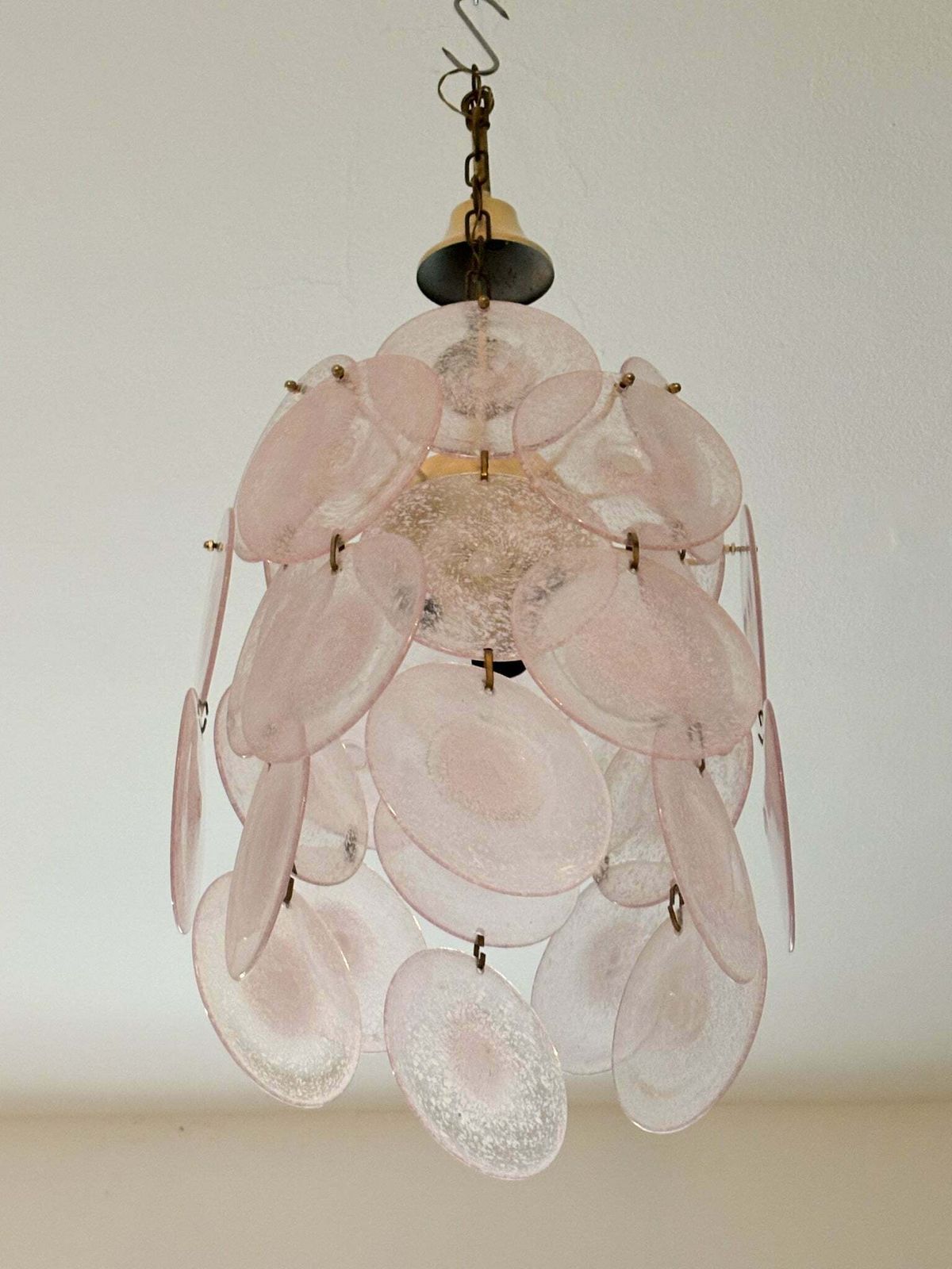 Murano Glass Chandelier Attributed To Vistosi, 1970s photo vinterior