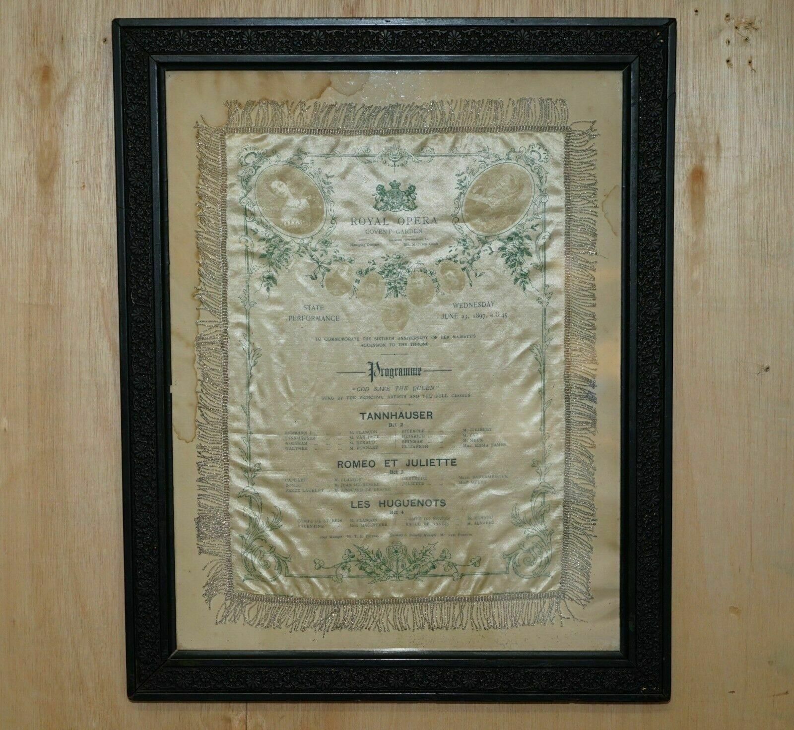 Antique 60th Anniversary Of Queen Victoria Diamond Jubilee Royal Opera Programme
