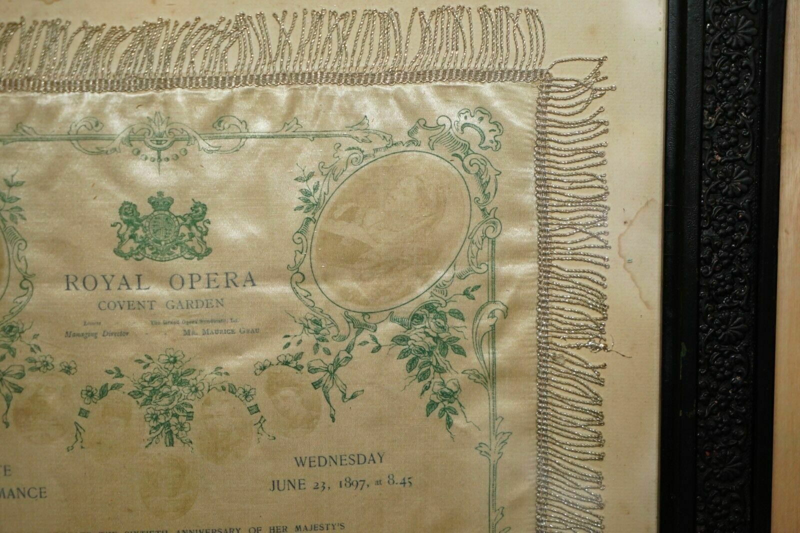 Antique 60th Anniversary Of Queen Victoria Diamond Jubilee Royal Opera Programme photo vinterior