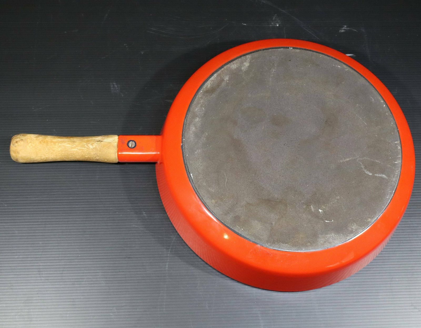 photo for sale 1960s Dansk Kobenstyle Red Sauté Pan With Lid Ihq France