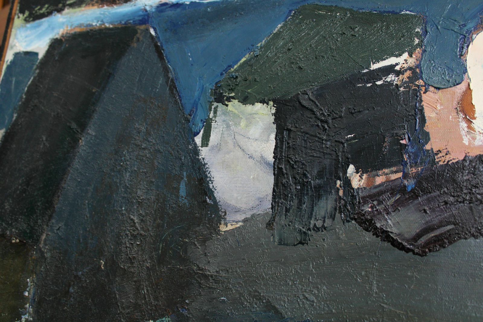 Aleksandr Rodin (1922   2001, Latvian, Russian) By The Daugava River. Oil On Canvas. 31.89 X 39.76 Inches (81. 5 X 101 Cm) photo 7365.0