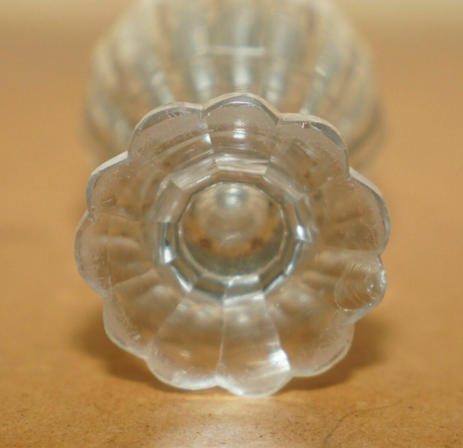 Antique 1844 William Moulson Cut Glass Sterling Sivler Sugar Shaker Must See! photo 495.0
