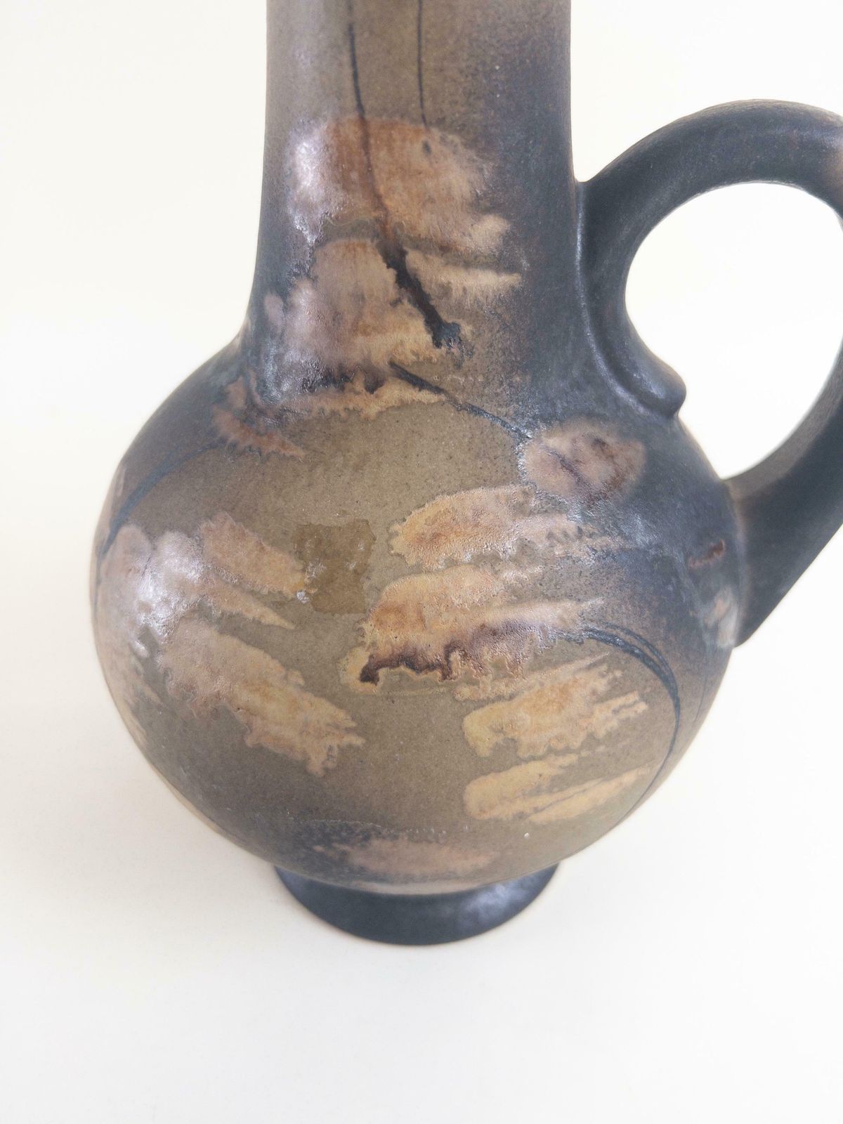 photo furniture Ruscha Art Kyra Vase K 35   West German Pottery Vase With Handle   Ruscha Ceramic Vase By Heinz Siery