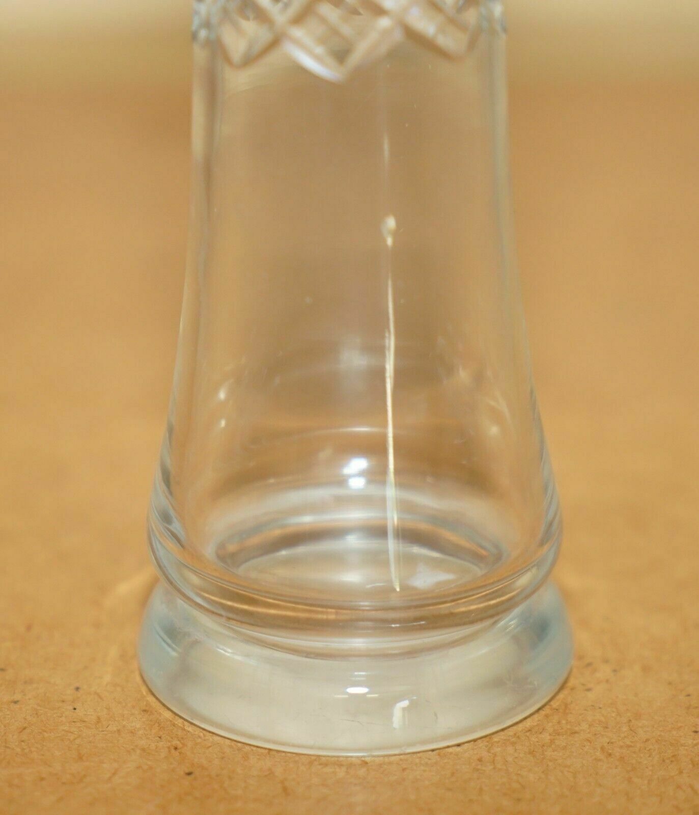 Stunning Antique 1908 Cut Glass Crystal Sterling Silver Plant Vase Must See photo Home Decor