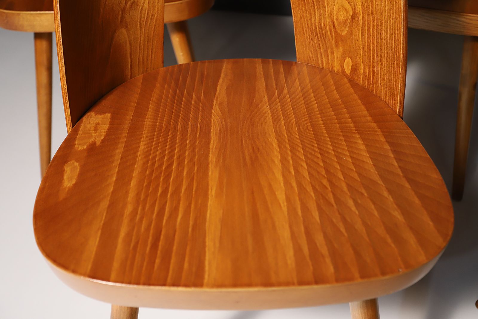 Fully Renovated Beech Wood Chairs By Antonín šuman, Czechoslovakia, Set Of 4 photo furniture