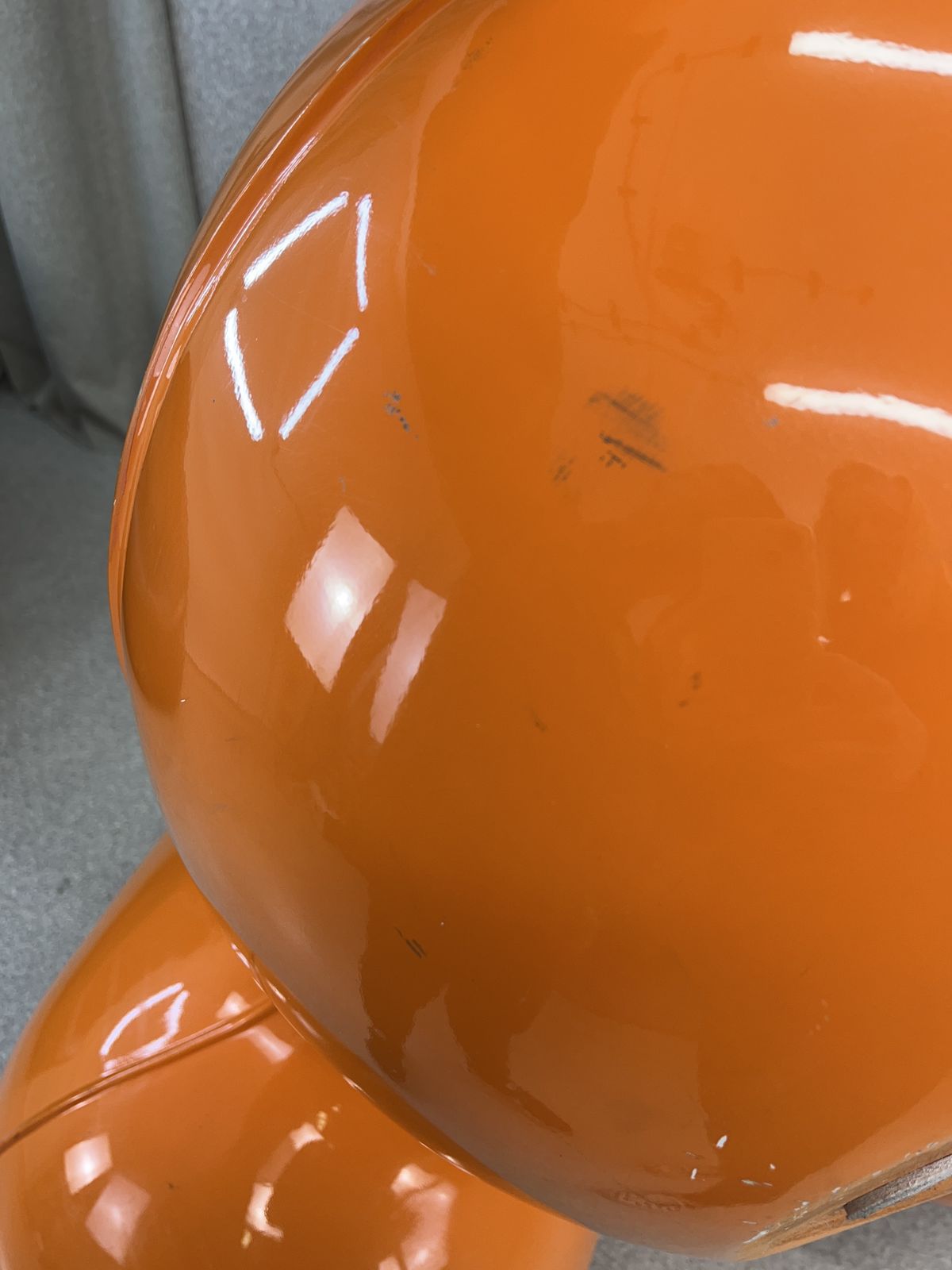 Iconic Vintage Eero Aarnio Orange Tomato Chair, Space Age By Adelta photo vintage