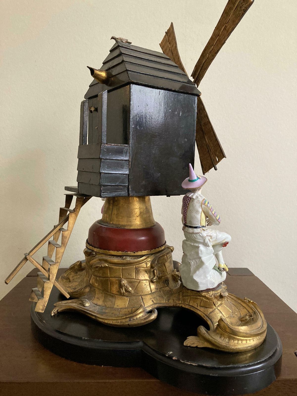 Ormolu Windmill With Meissen Harlequin And Columbine photo 12500.0