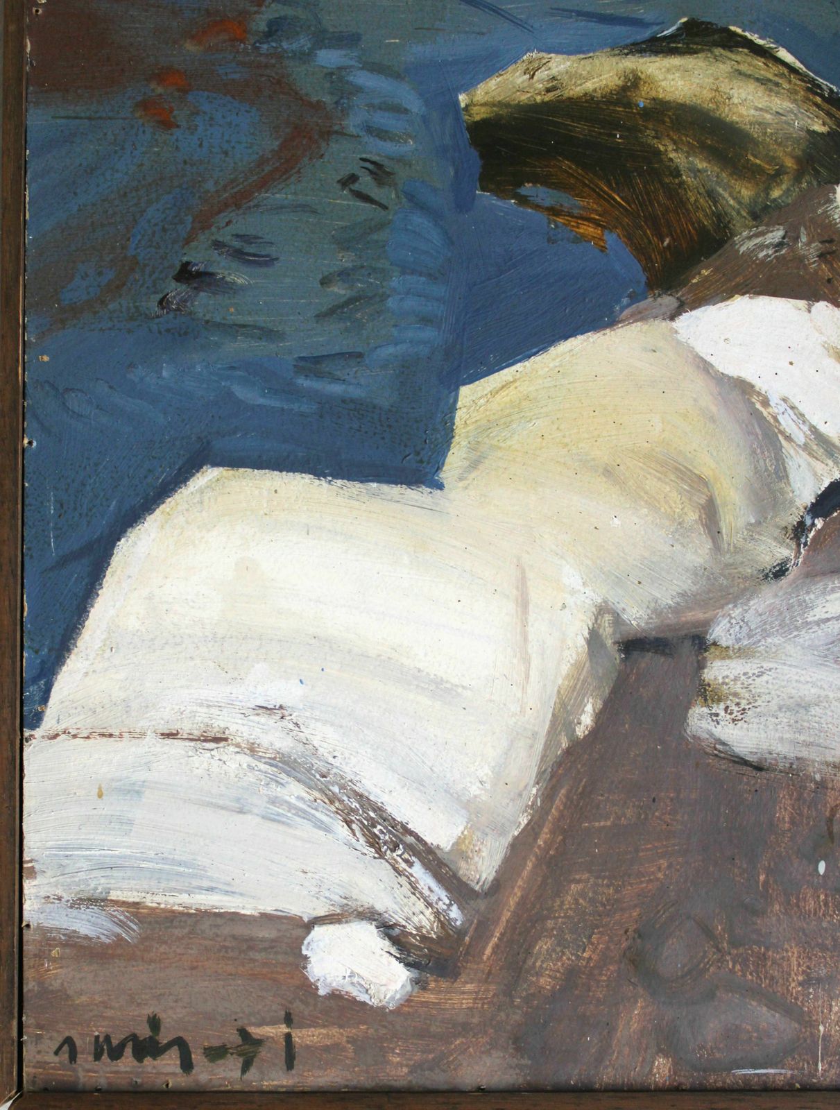 photo furniture Janis Osis (1926   1991, Latvian). Stones Of The Coast. Oil On Cardboard. 80x50 Cm