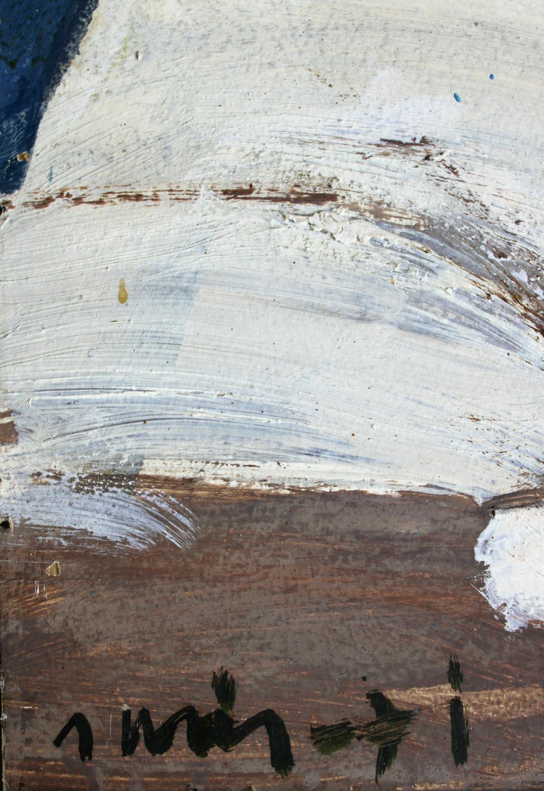Art Janis Osis (1926   1991, Latvian). Stones Of The Coast. Oil On Cardboard. 80x50 Cm photo