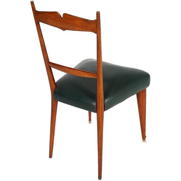 Italian Midcentury Six Chairs Ico And Luisa Parisi Designers Cherrywood photo 6572.0
