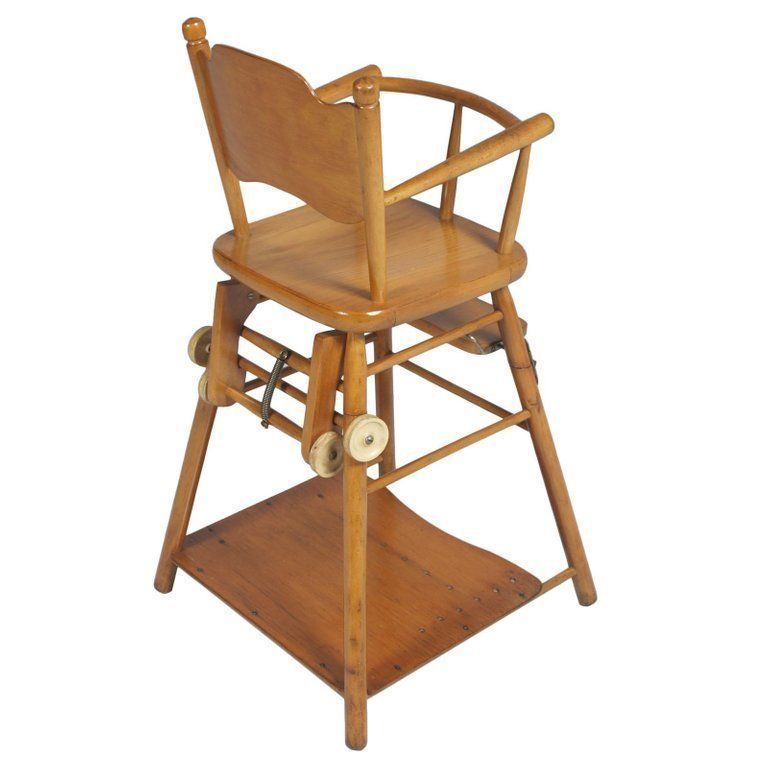 Mid Century Modern Italian Childs Chair Circa 1950s Beechwood, Polished To Oil photo vintage