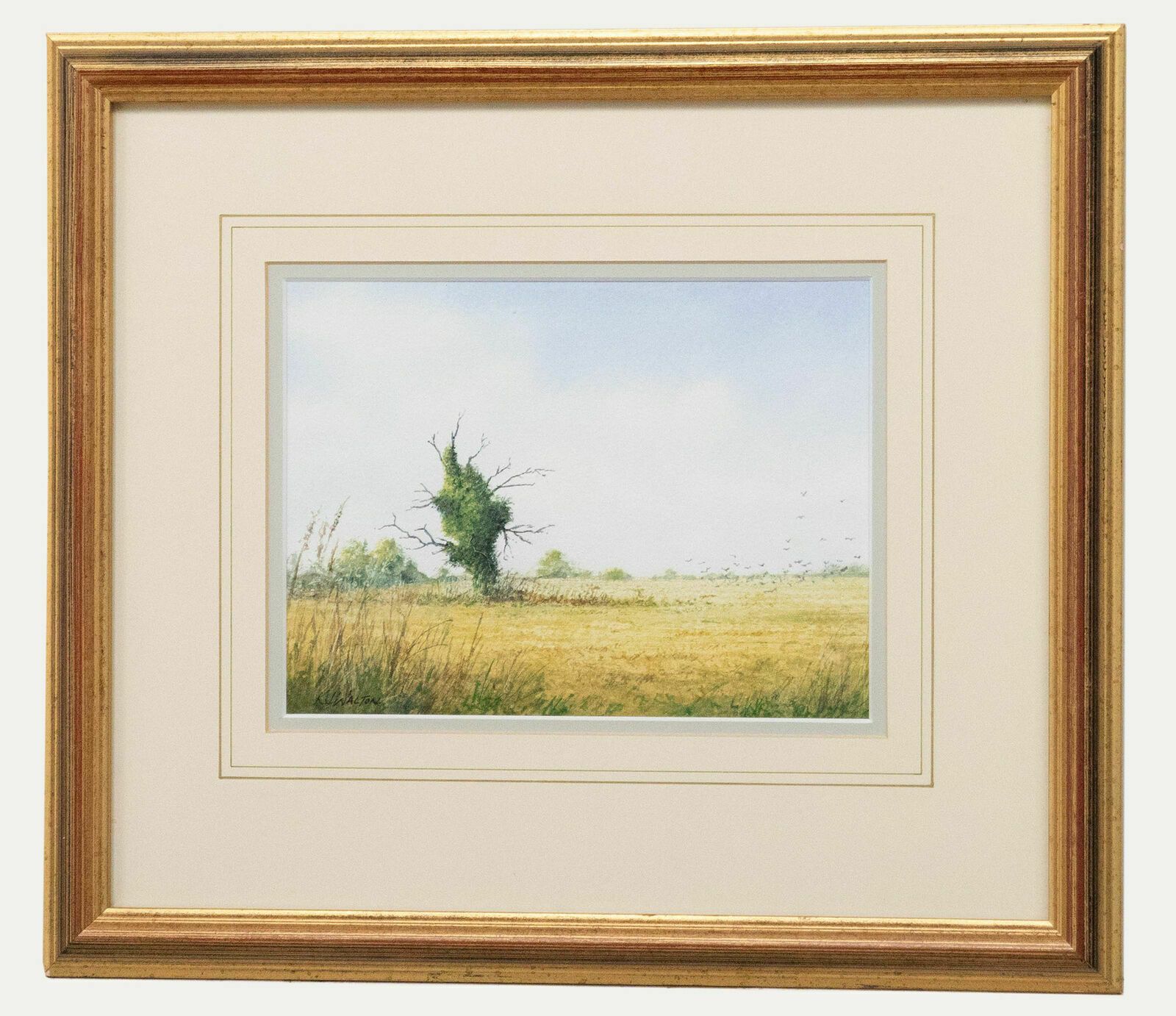 Ken Walton 20th Century Watercolour, Upper Guist, Norfolk