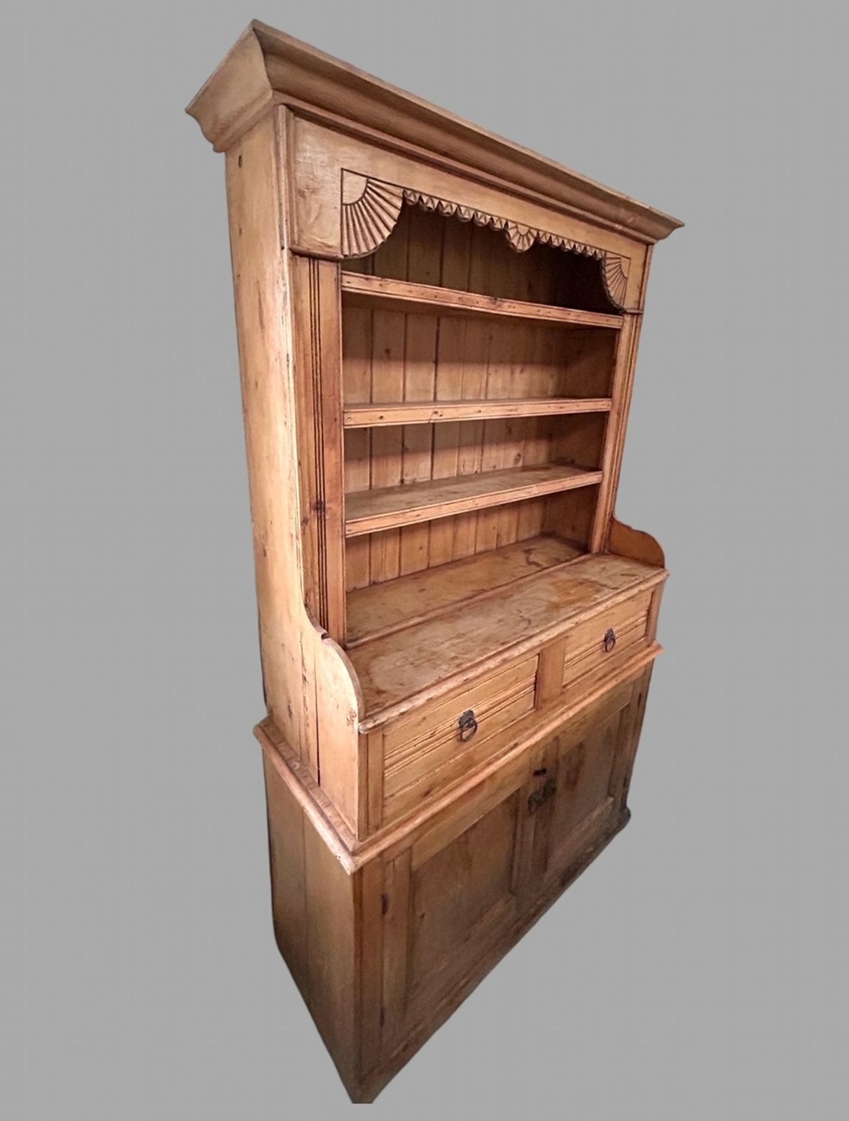 A C. 1915 Pine Dresser, 1910s, Antique