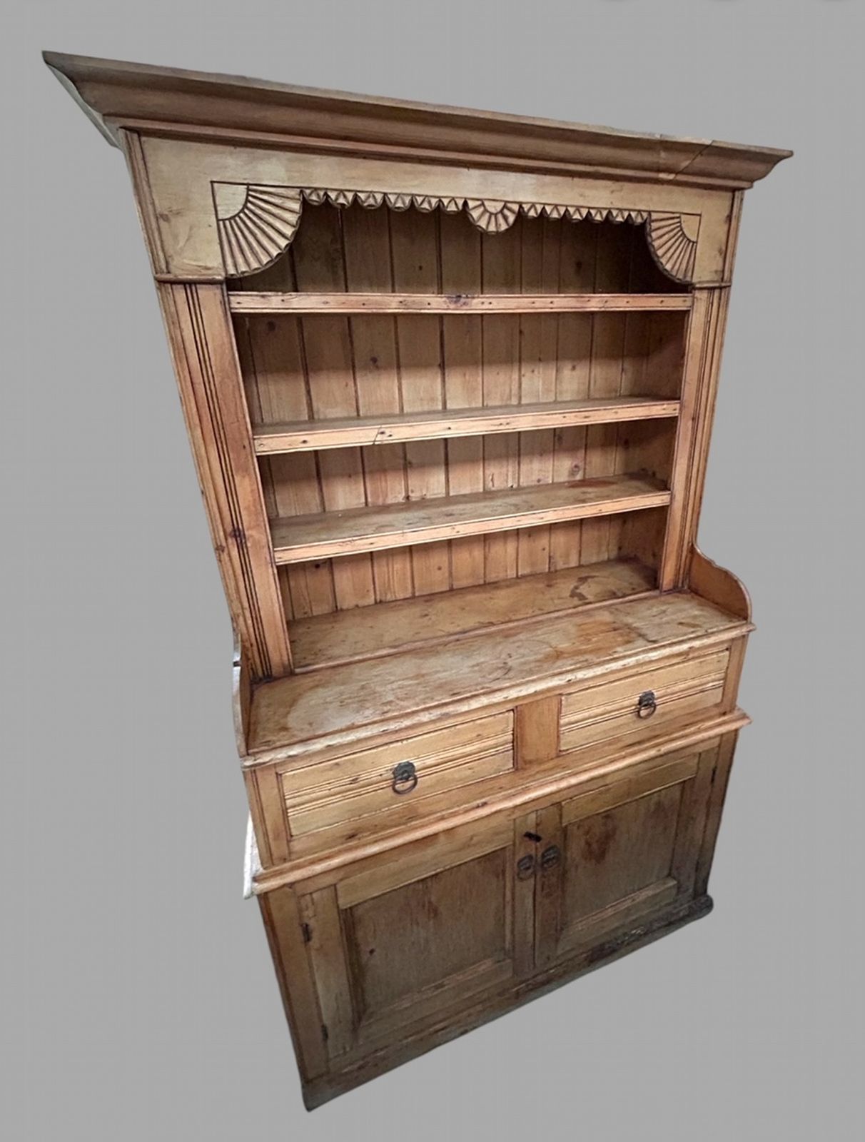 A C. 1915 Pine Dresser, 1910s, Antique photo Furniture
