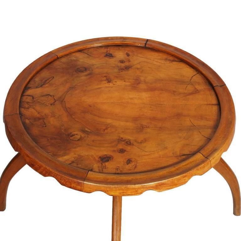 Mid Century 1930s Art Deco Coffee Side Table, Gaetano Borsani Labeled , Osvaldo Borsani Designer photo for sale