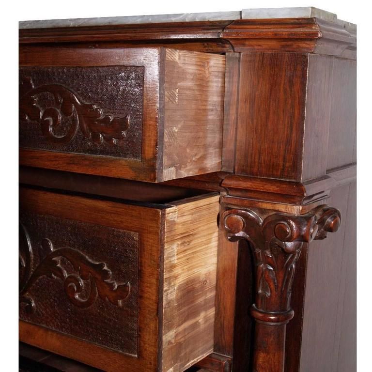 photo furniture Vincenzo Cadorin Venetian 1890s Bedroom Renaissance Set In Massive Carved Walnut