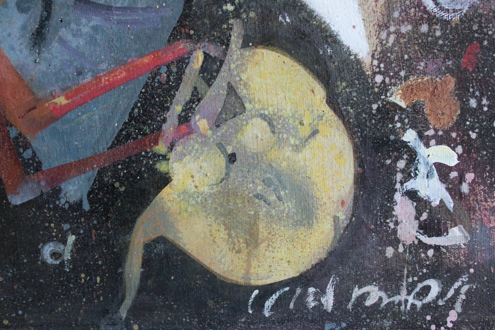 Victor Karnauh (1950 2012, Ukrainian, Latvian). Bird At The Wheel  Oil On Canvas, 60 X 92 Cm photo for sale