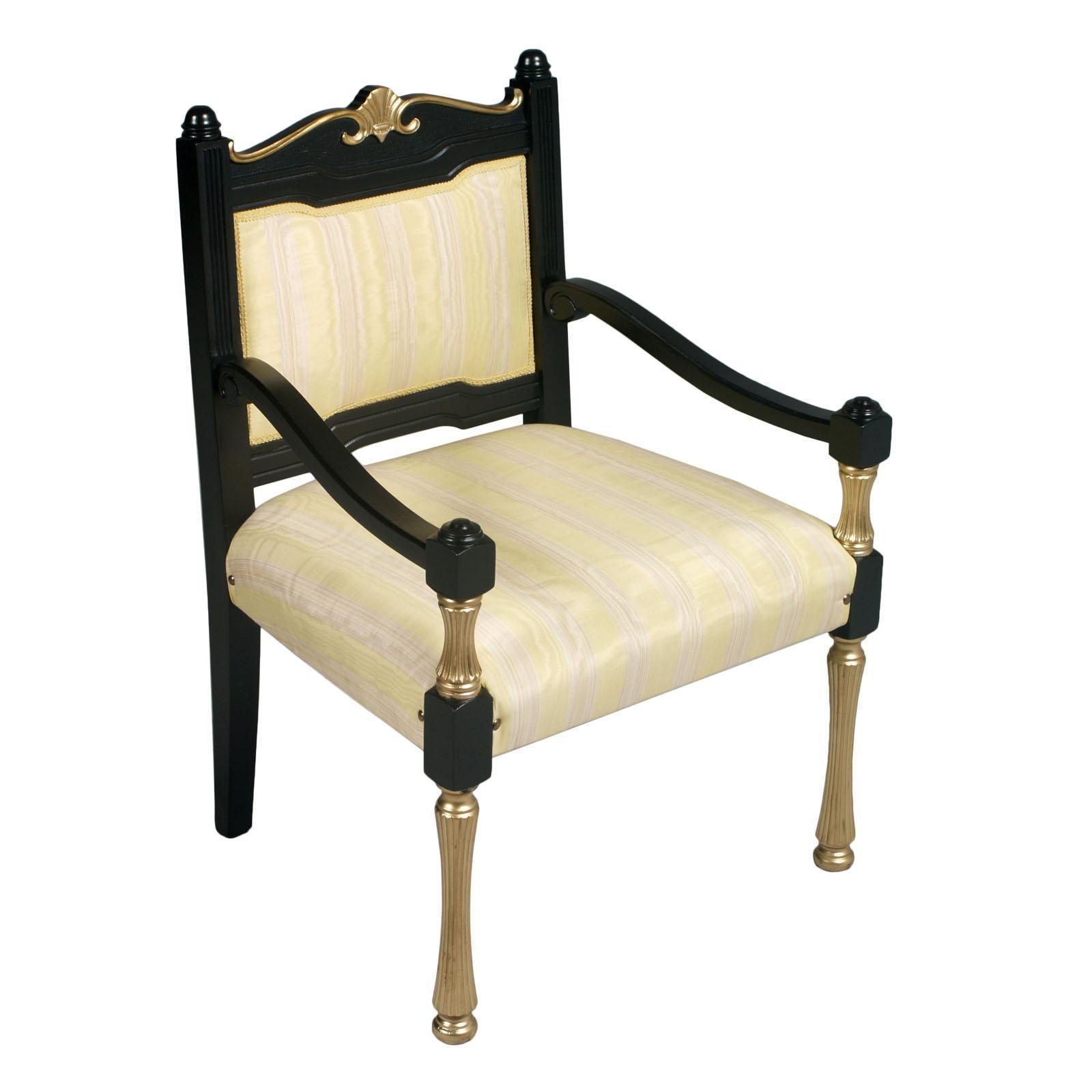 Italy Early 20th C Chairs Armchairs Lacquered And Gilt Wood, Velvet photo furniture