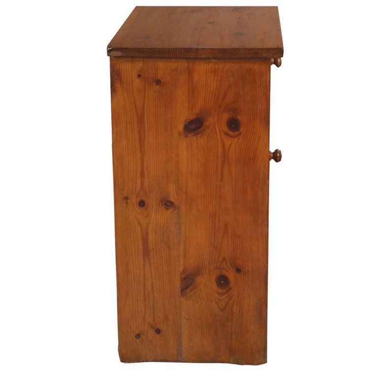 19th Century Country Rustic Nightstand Cabinet Restored Polished To Wax photo furniture