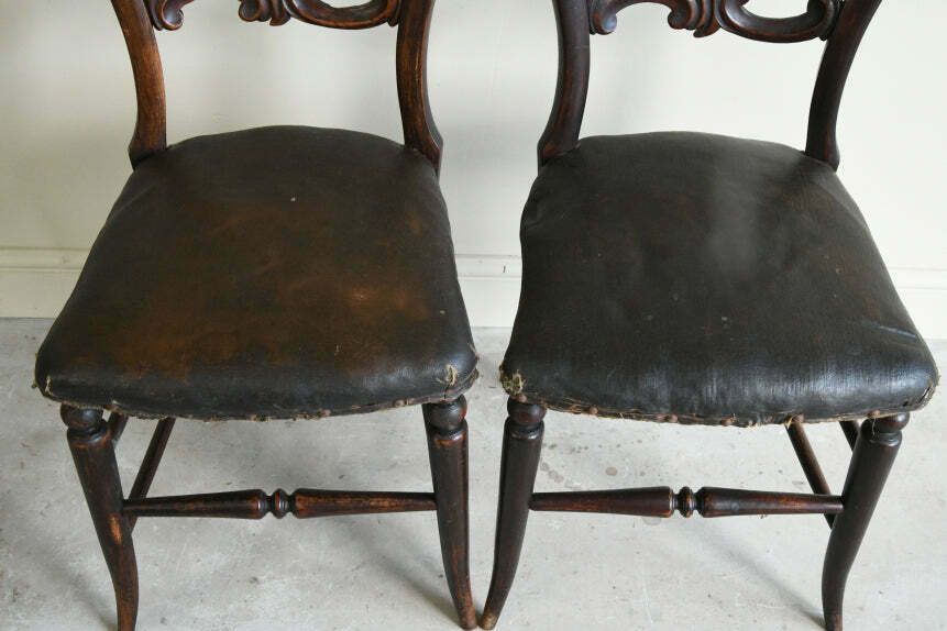 Pair Antique Victorian Occasional Chairs photo for sale