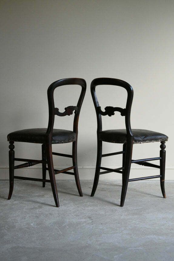 Pair Antique Victorian Occasional Chairs photo vinterior