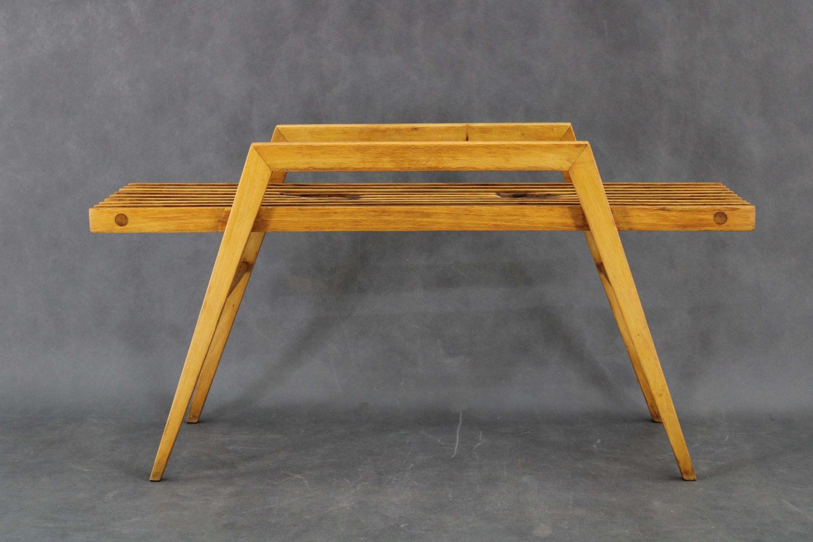1960s Beech Flower Stand By Uluv, Czechoslovakia photo vinterior
