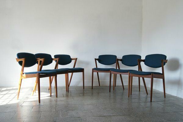 Teak Model 42 Chairs By Kai Kristiansen For Schou Andersen, Set Of 6