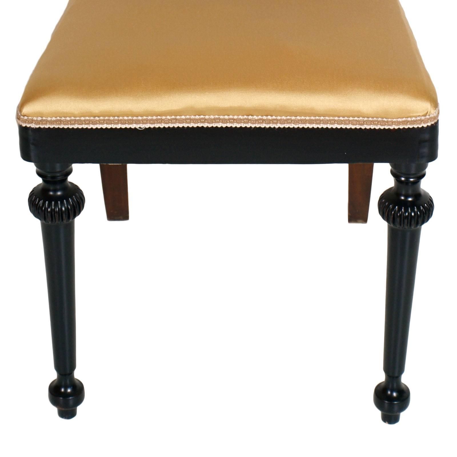 Pair Of French Art Nouveau Side Chairs In Mahogany Wax Polished photo for sale