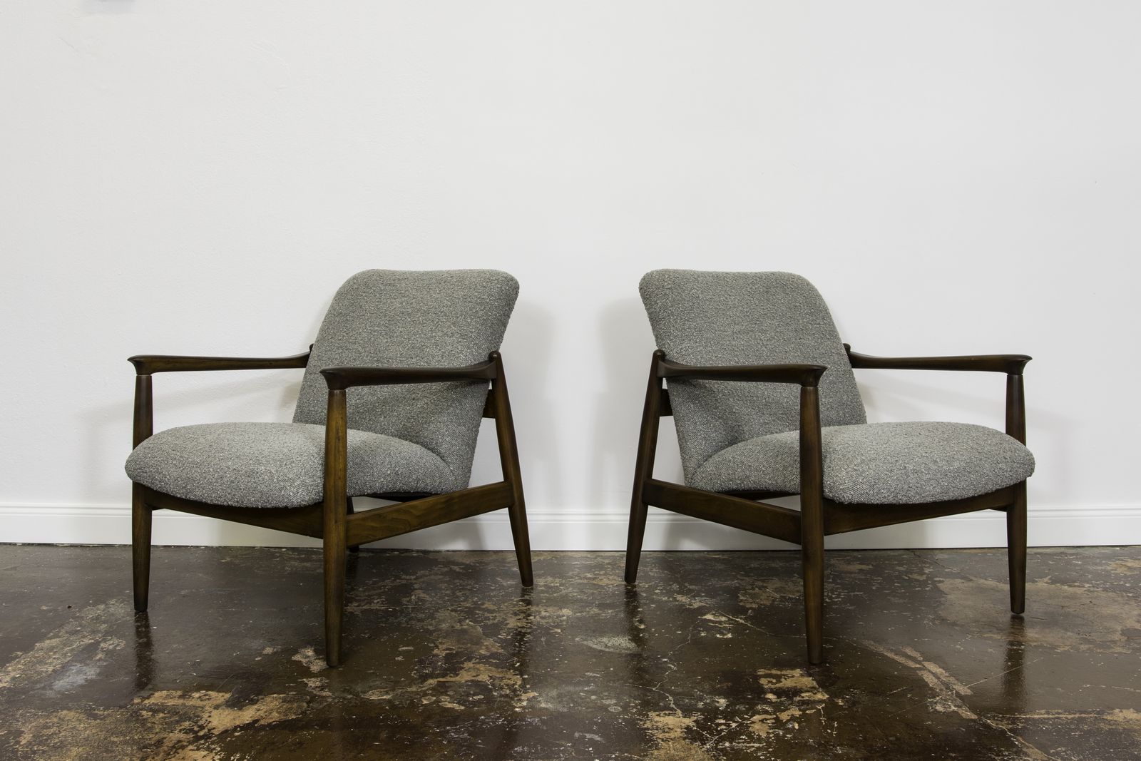 Pair Of Mid Century Restored Armchairs, Customizable, 1960s photo furniture