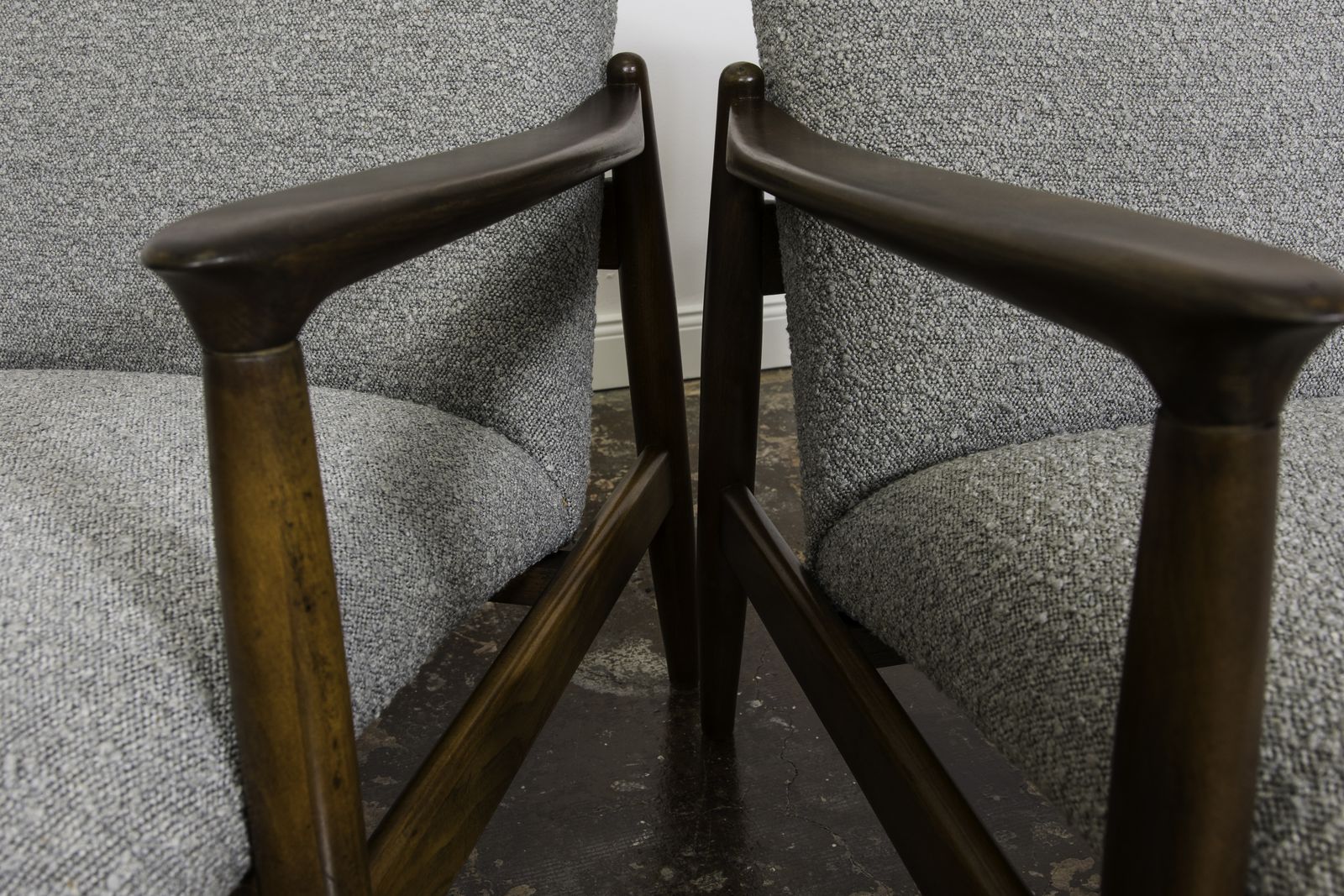 Pair Of Mid Century Restored Armchairs, Customizable, 1960s photo 1600.0
