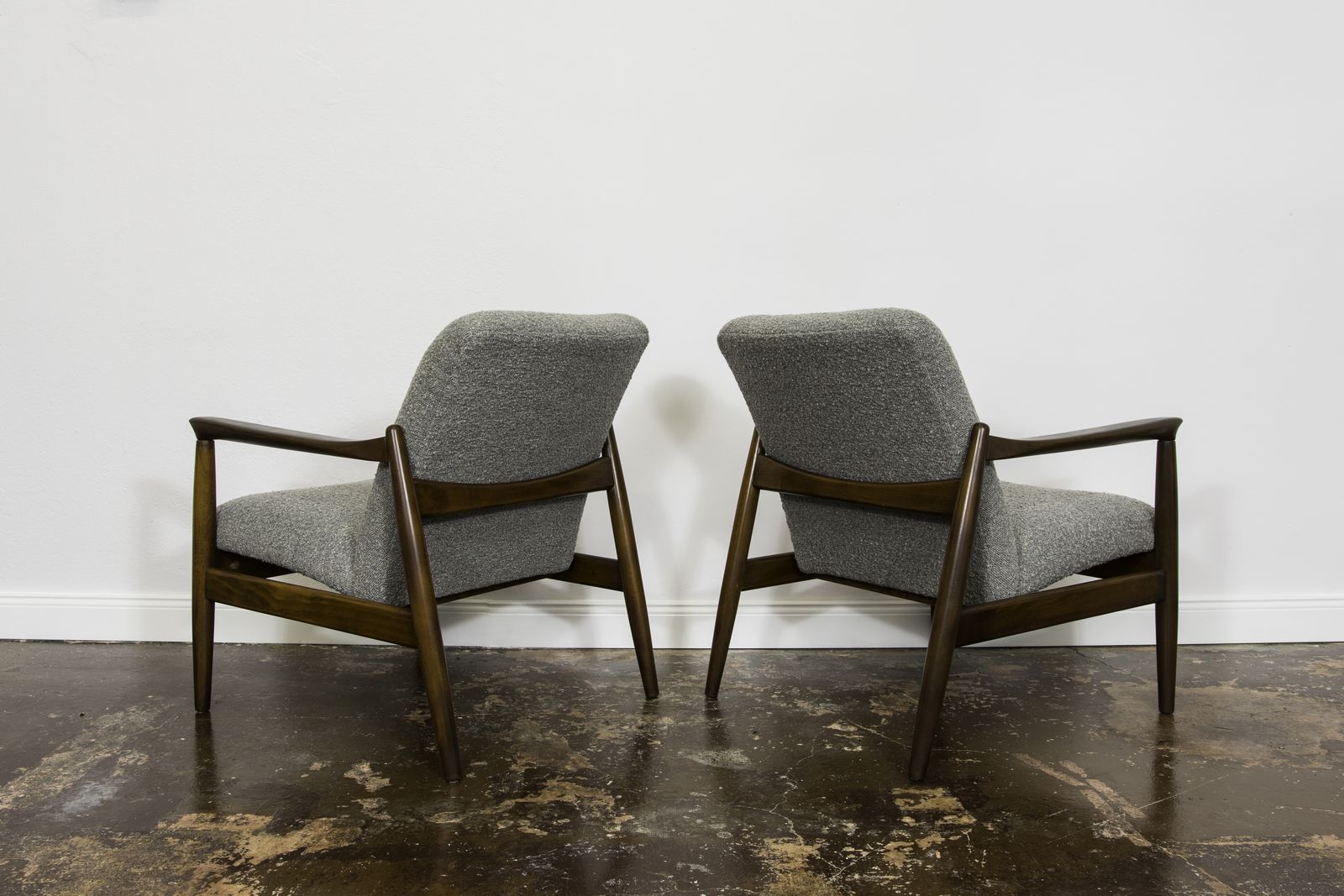 Pair Of Mid Century Restored Armchairs, Customizable, 1960s photo buy