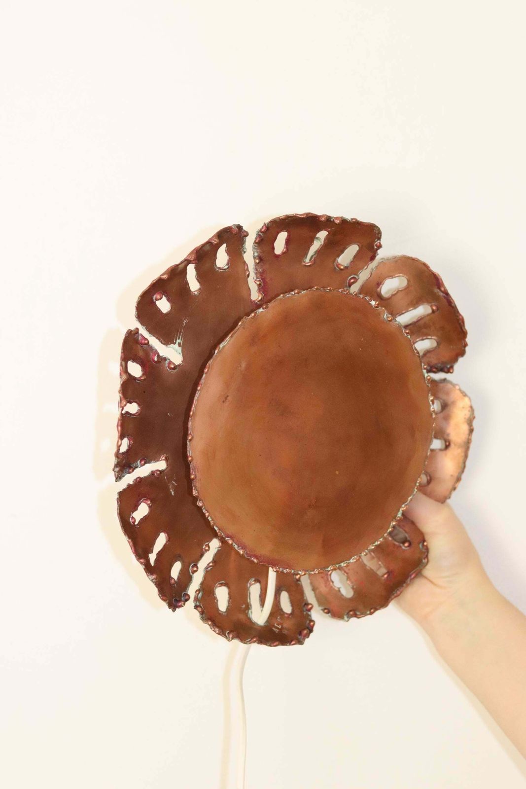 Svend Aage Holm Sørensen Copper Flower Lamp photo Lighting