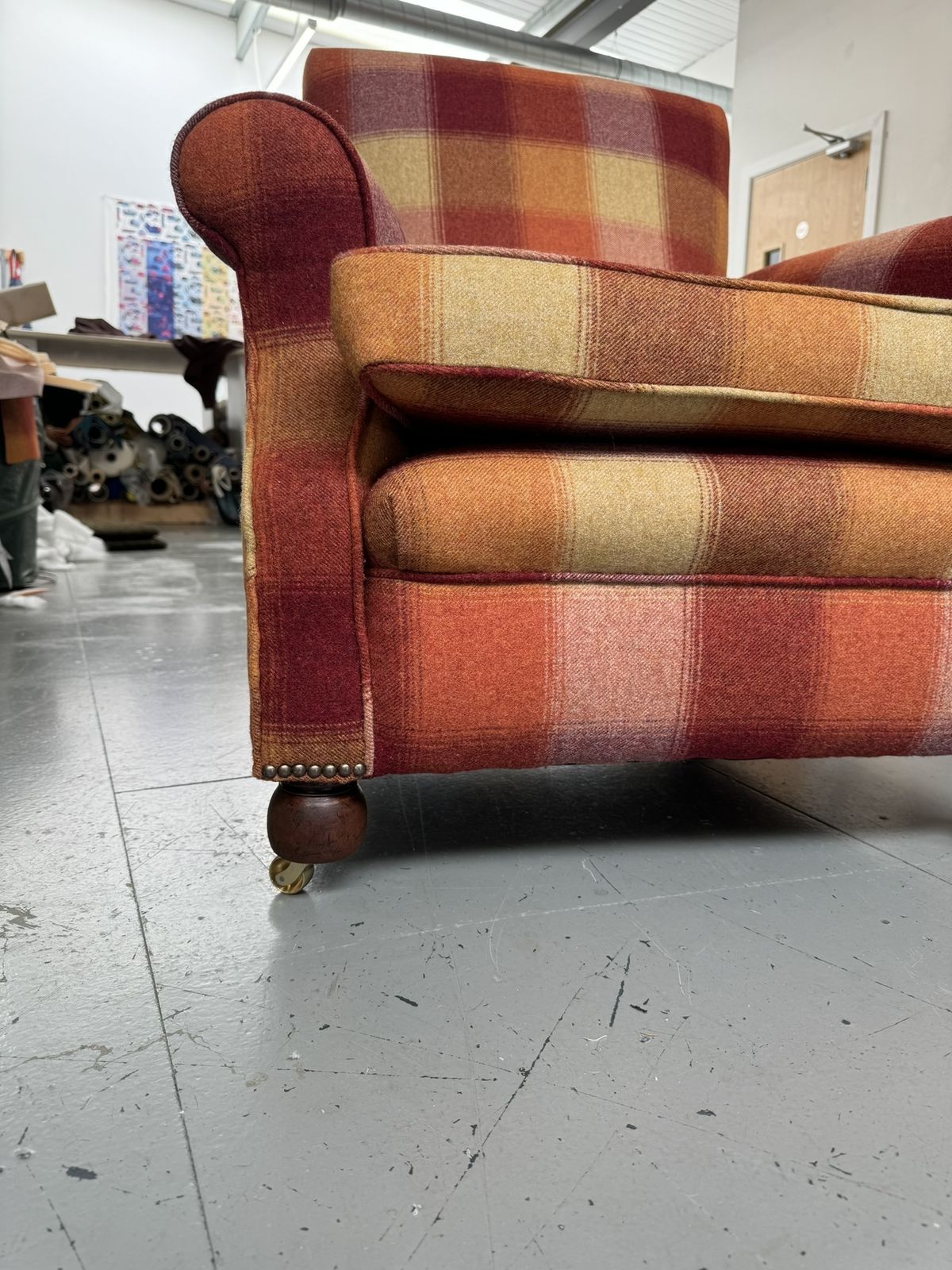 Traditional Gentlemans Club Chair In Laura Ashley Keswick photo vintage