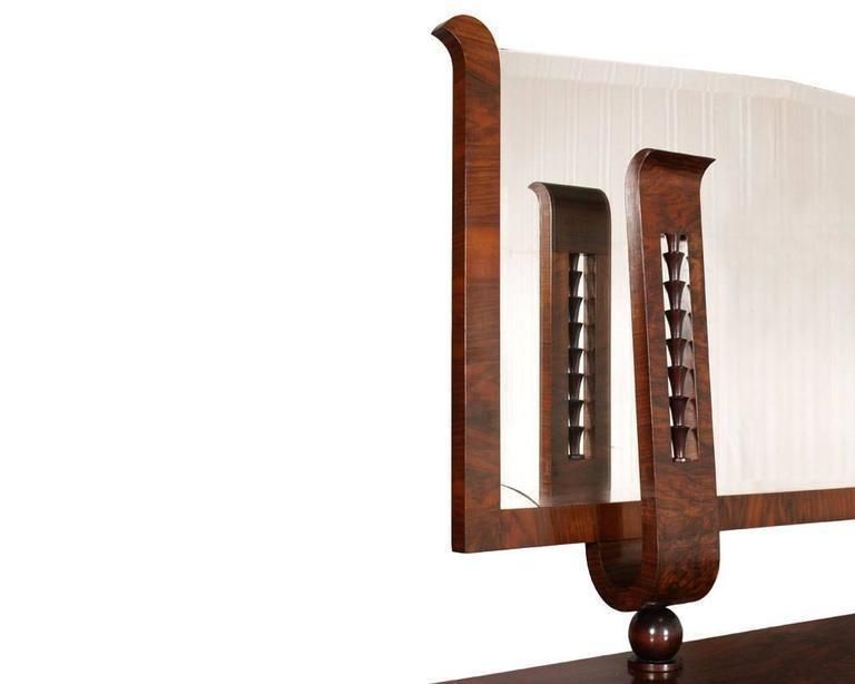 photo for sale 1930s Italian Art Deco Dining Room Suite Set Osvaldo Borsani In Burl Walnut