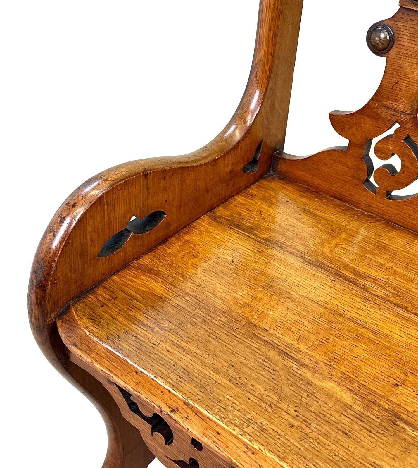 Pair Of 19th Century Oak Hall Seats (England, Circa 1880) photo Furniture