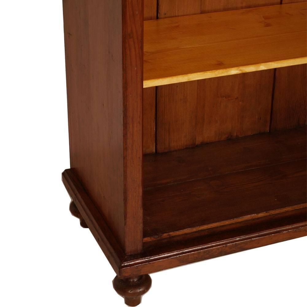 19th Century Bookcase Display Cabinet In Solid Larch Restored And Wax Polished photo 5440.0